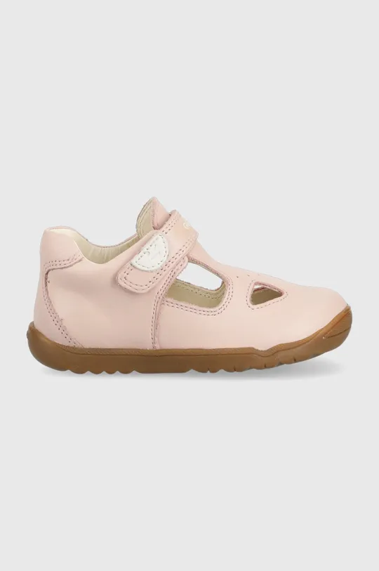 рожевий Дитячі шкіряні туфлі Geox Для дівчаток