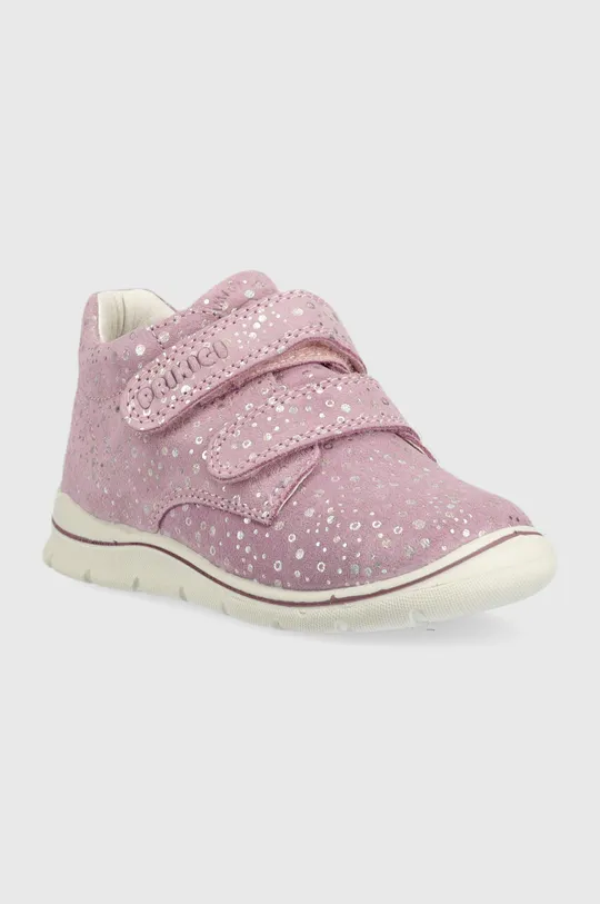 Παιδικά κλειστά παπούτσια σουέτ Primigi ροζ