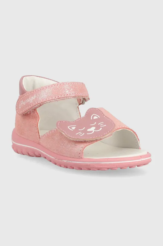 Detské kožené sandále Primigi ružová