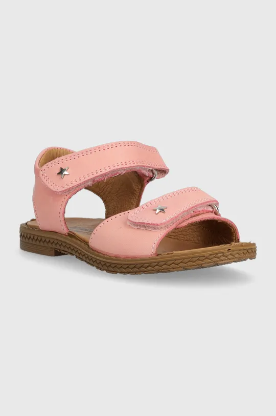 Detské kožené sandále Primigi ružová