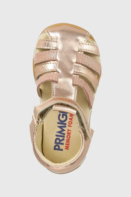 золотой Детские кожаные сандалии Primigi