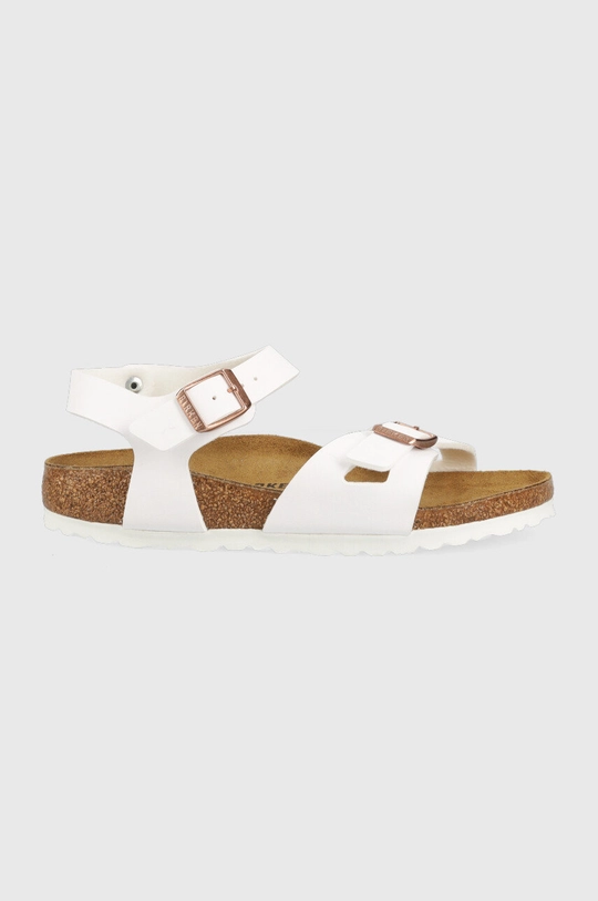 biały Birkenstock sandały dziecięce Rio Dziewczęcy