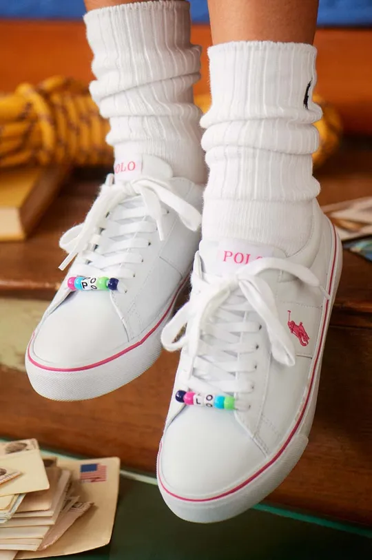 λευκό Παιδικά πάνινα παπούτσια Polo Ralph Lauren Για κορίτσια