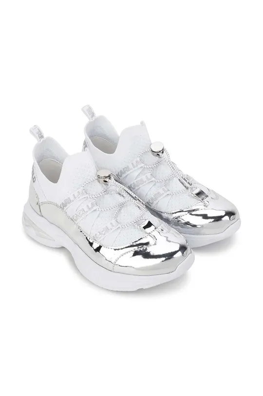 biały Karl Lagerfeld sneakersy dziecięce Dziewczęcy