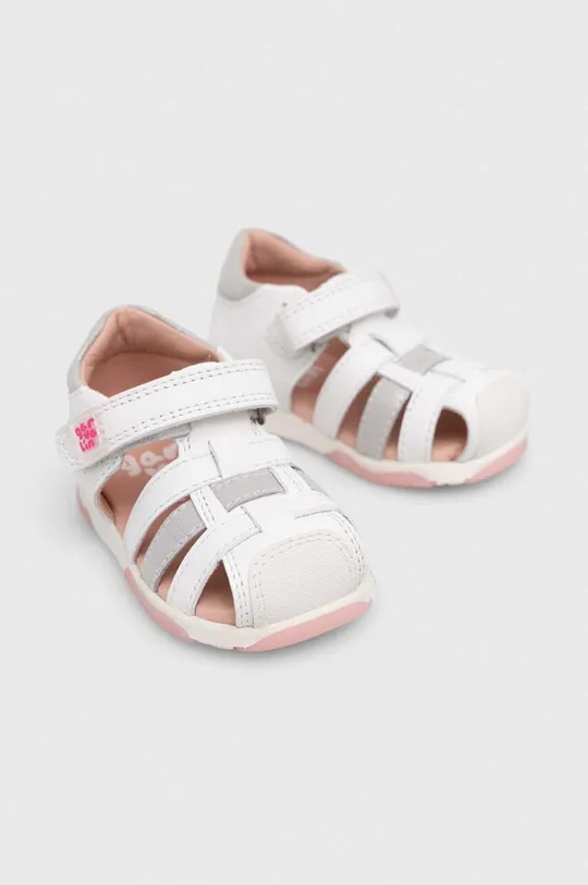 Detské kožené sandále Garvalin biela