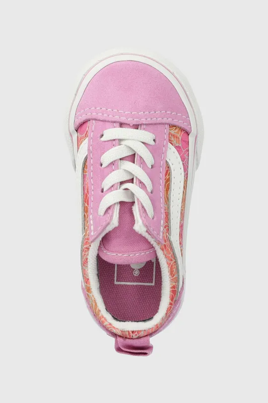 Παιδικά πάνινα παπούτσια Vans TD Old Skool Elastic Lace ROSE DKBLU Για κορίτσια