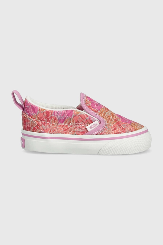 pomarańczowy Vans tenisówki dziecięce TD Slip On V CTHR CHBD MBLUE Dziewczęcy