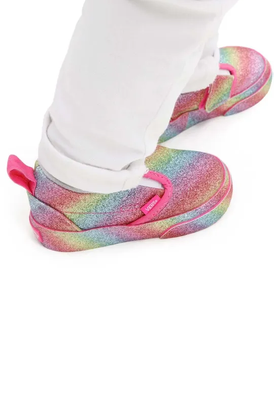 πολύχρωμο Παιδικά πάνινα παπούτσια Vans TD Slip On V CTHR CHBD MBLUE Για κορίτσια