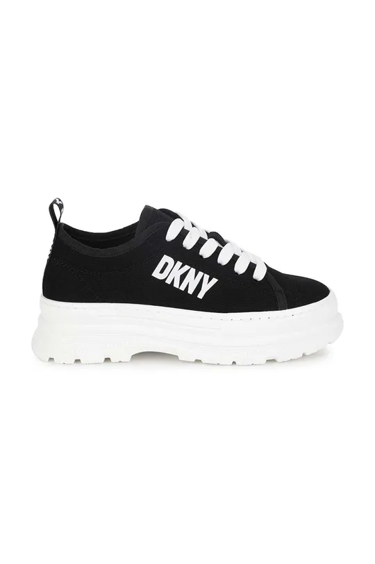 Παιδικά πάνινα παπούτσια DKNY μαύρο