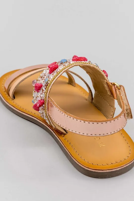 Detské kožené sandále zippy