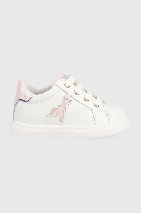 pastelově růžová Dětské kožené sneakers boty Patrizia Pepe Dívčí