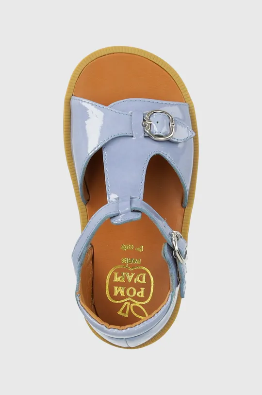 modrá Detské kožené sandále Pom D'api