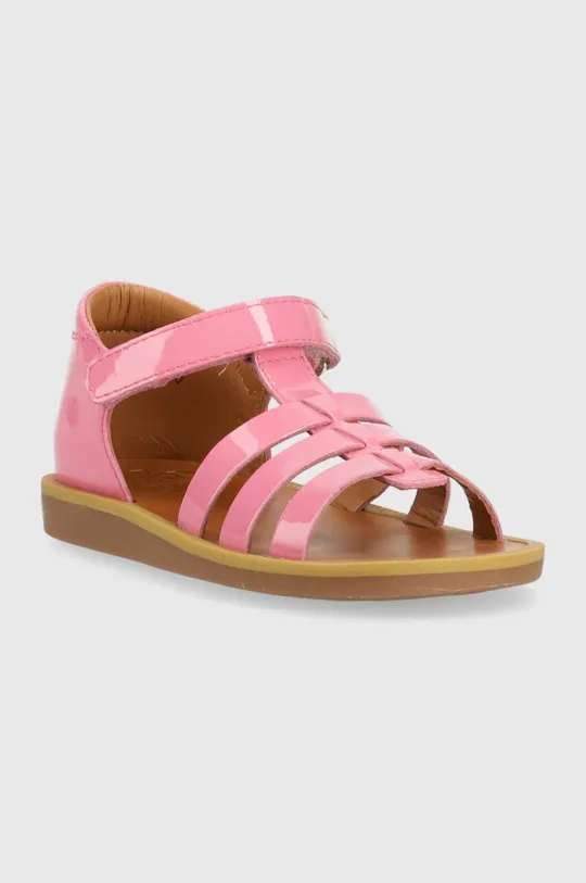 Pom D'api sandali in pelle bambino/a rosa