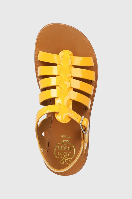 oranžová Detské kožené sandále Pom D'api