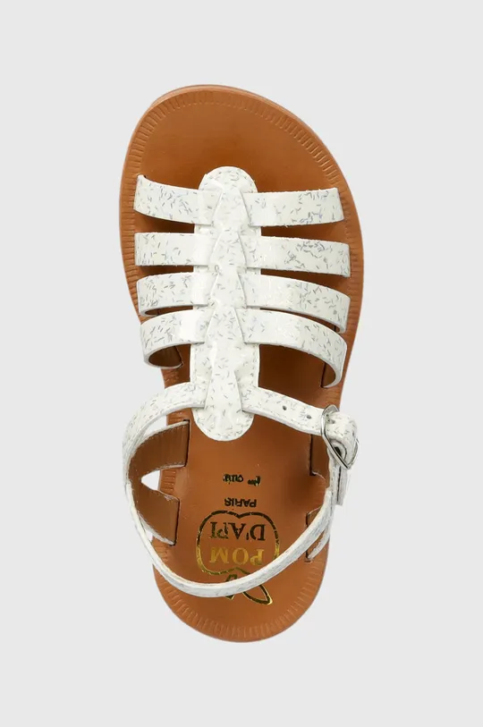 biela Detské kožené sandále Pom D'api