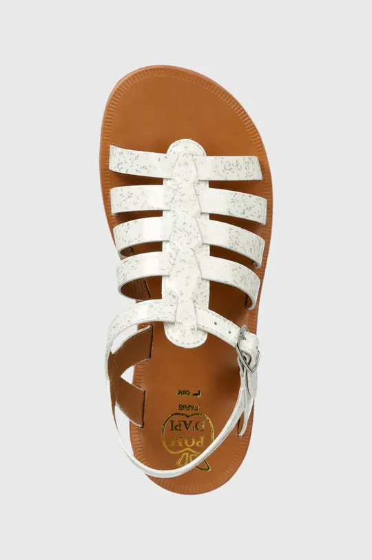 biela Detské kožené sandále Pom D'api