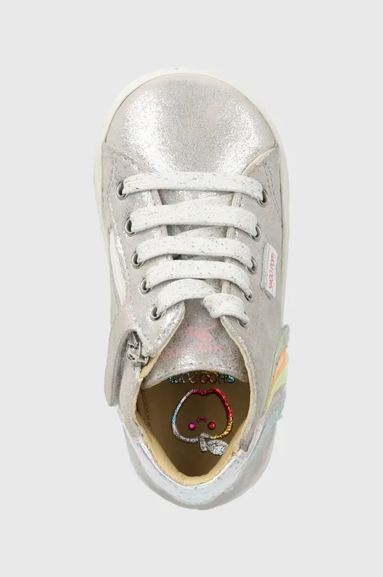 срібний Дитячі замшеві кросівки Shoo Pom