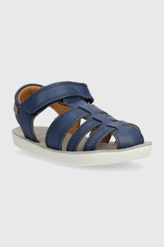 Detské kožené sandále Shoo Pom modrá