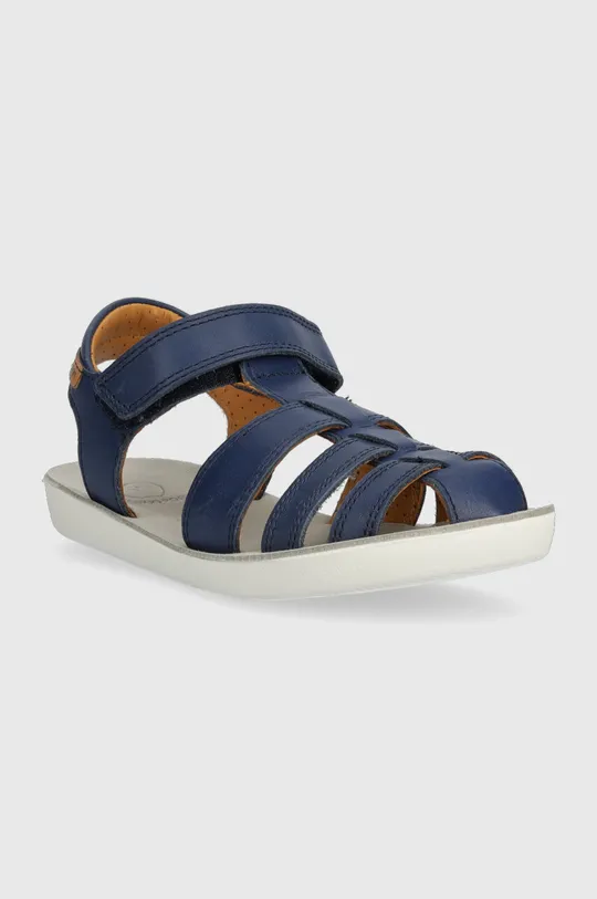 Detské kožené sandále Shoo Pom modrá