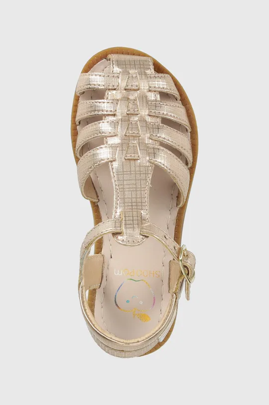 zlatá Detské sandále Shoo Pom