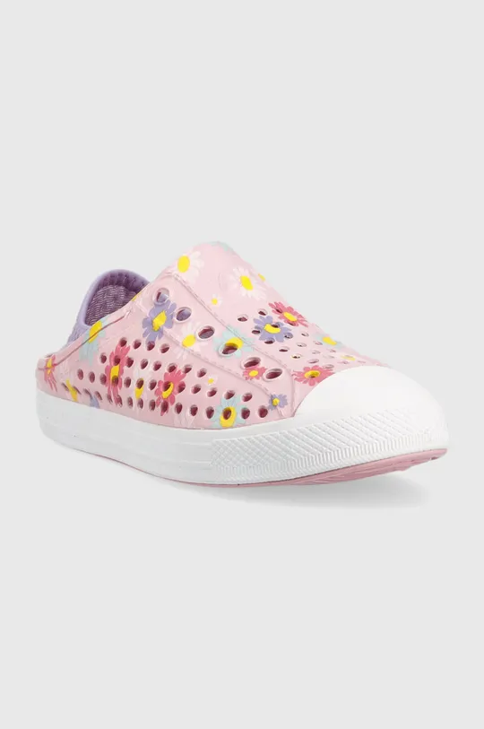 Παιδικά πάνινα παπούτσια Skechers Guzman Steps Hello Daisy ροζ