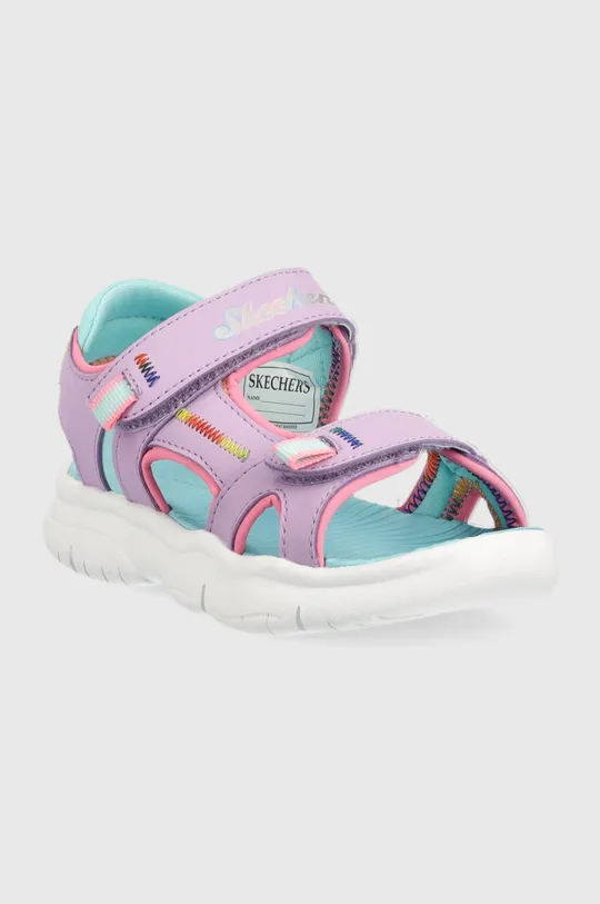 Detské sandále Skechers Flex Splash Vibrant Mood fialová