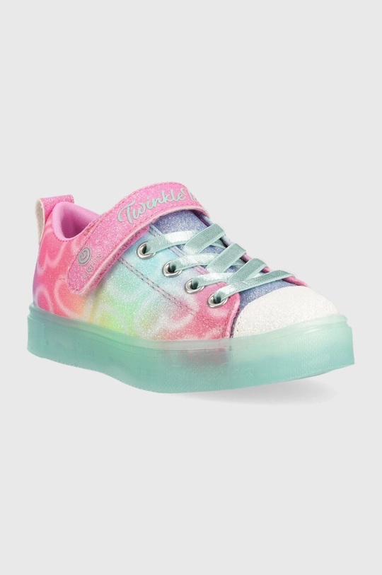 Παιδικά πάνινα παπούτσια Skechers Twinkle Sparks Ice Dreamsicle πολύχρωμο