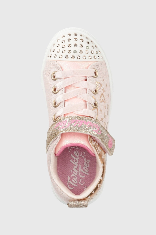 χρυσαφί Παιδικά πάνινα παπούτσια Skechers Twinkle Sparks Heather Charm