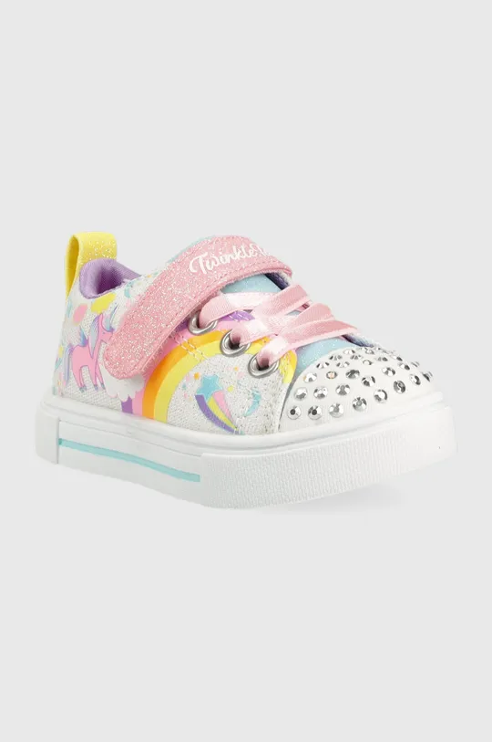 Παιδικά πάνινα παπούτσια Skechers Twinkle Sparks Unicorn Charmed πολύχρωμο