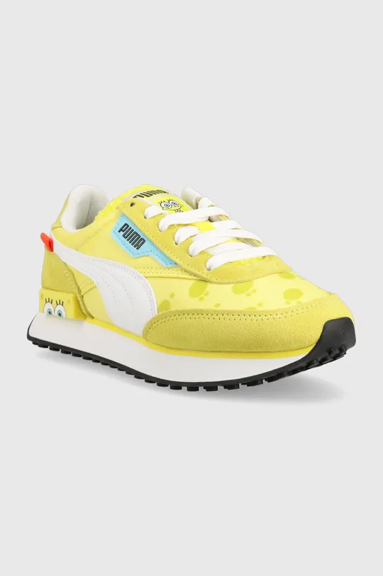 Παιδικά αθλητικά παπούτσια Puma Future Rider Spongebob Jr κίτρινο