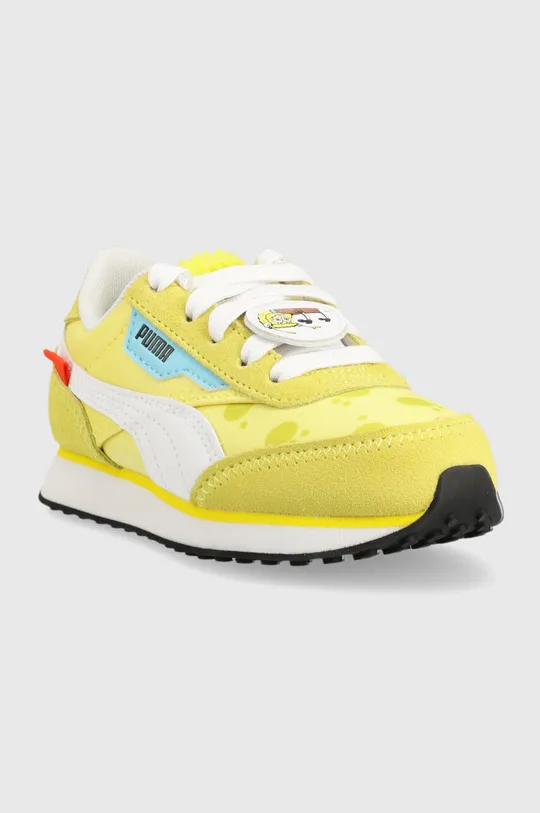 Παιδικά αθλητικά παπούτσια Puma Future Rider Spongebob PS κίτρινο