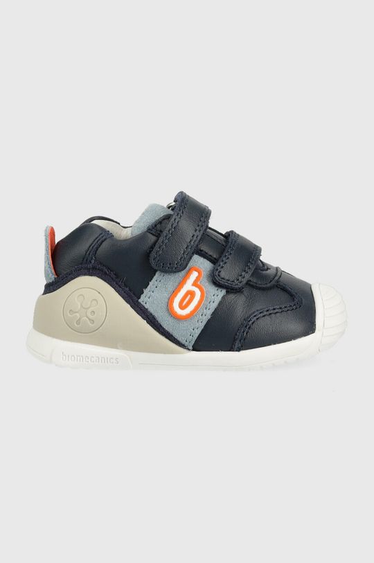námořnická modř Dětské kožené sneakers boty Biomecanics Dětský