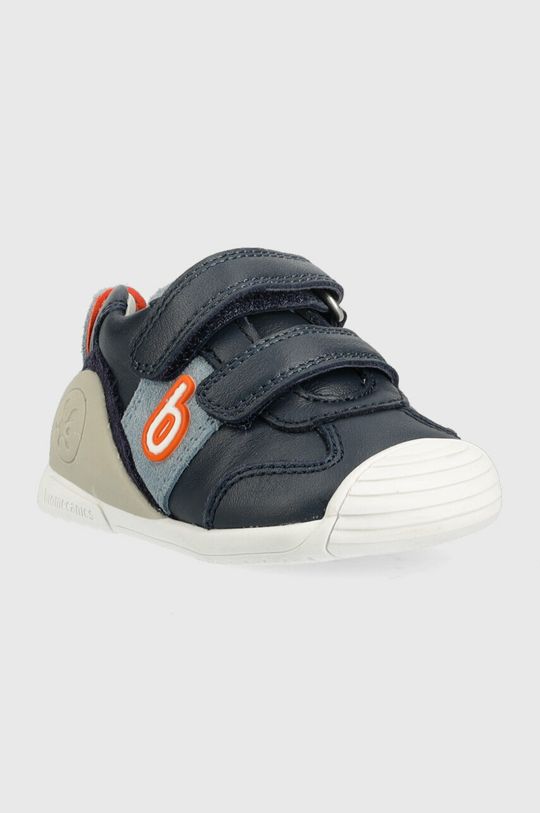 Dětské kožené sneakers boty Biomecanics námořnická modř