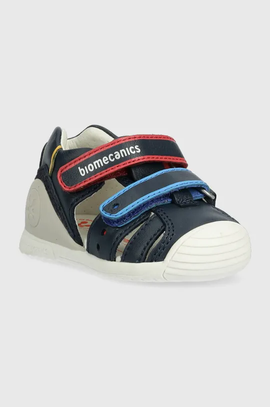 Детские кожаные сандалии Biomecanics тёмно-синий