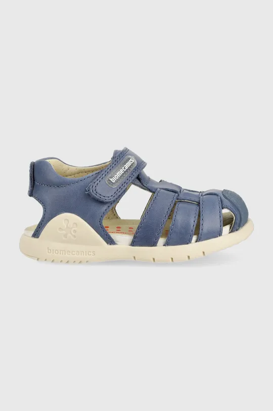 modrá Dětské kožené sandály Biomecanics Dětský