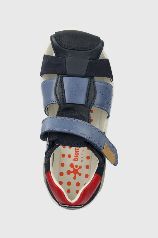 tmavomodrá Detské kožené sandále Biomecanics