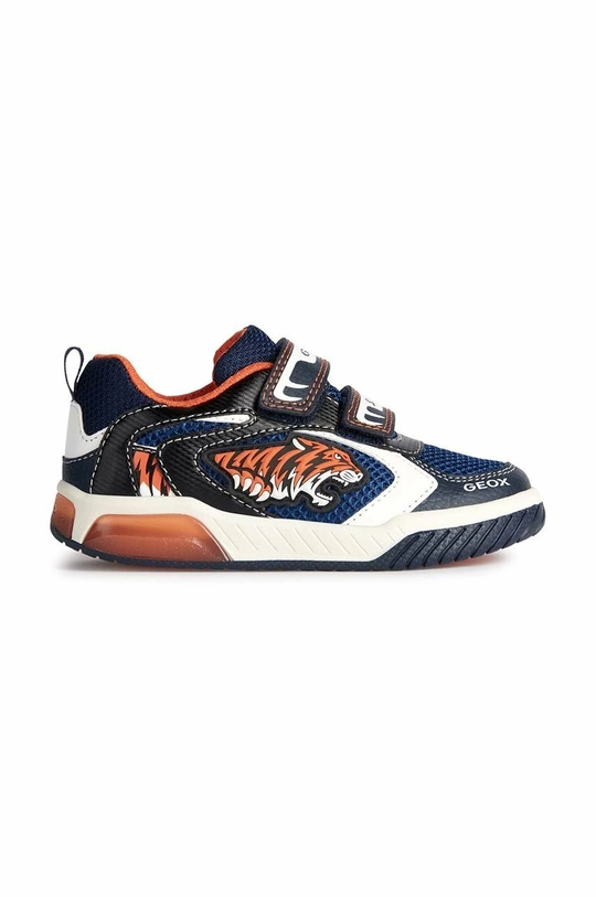 Geox scarpe da ginnastica per bambini finta pelle fiore blu navy J359CA.014CE.28.31