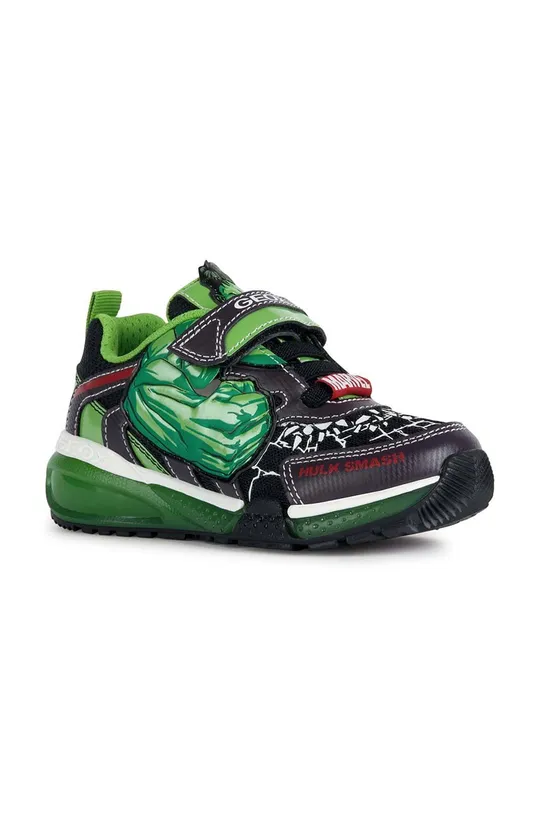 Παιδικά αθλητικά παπούτσια Geox x Marvel μαύρο
