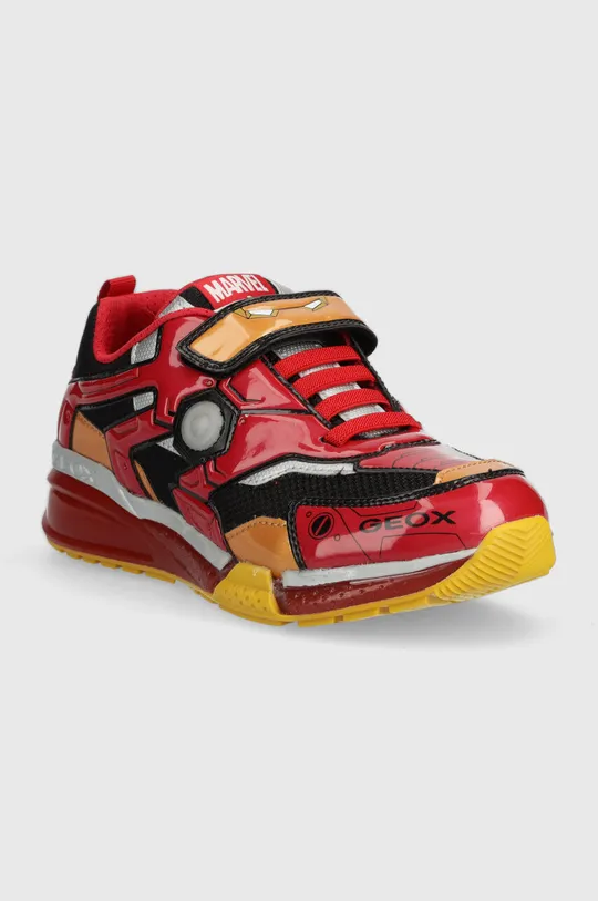 Παιδικά αθλητικά παπούτσια Geox x Marvel  Πάνω μέρος: Συνθετικό ύφασμα, Υφαντικό υλικό Εσωτερικό: Υφαντικό υλικό, Φυσικό δέρμα Σόλα: Συνθετικό ύφασμα