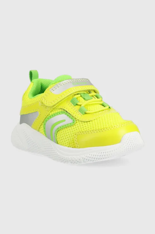Dětské sneakers boty Geox žlutě zelená