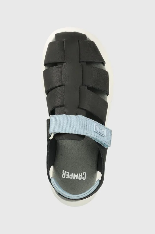 čierna Detské kožené sandále Camper