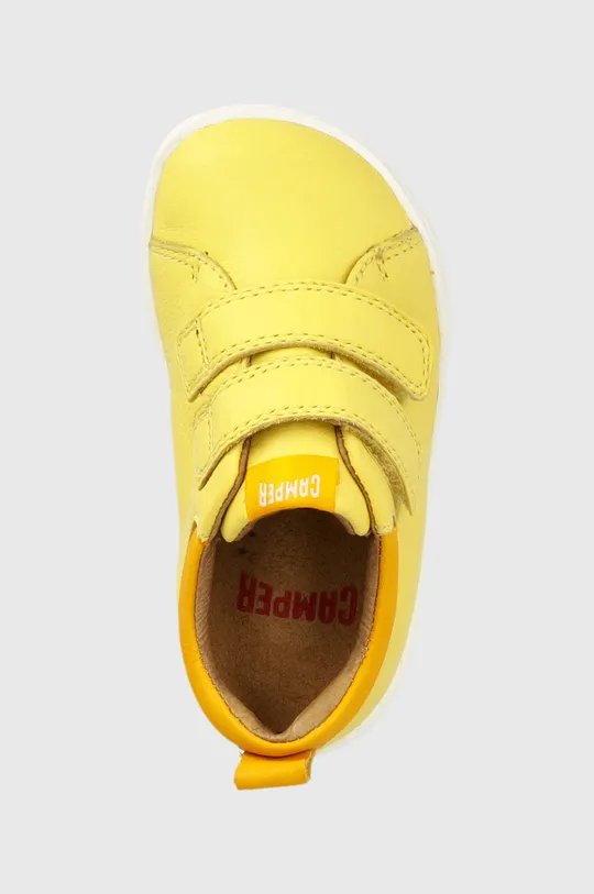 κίτρινο Δερμάτινα παιδικά κλειστά παπούτσια Camper