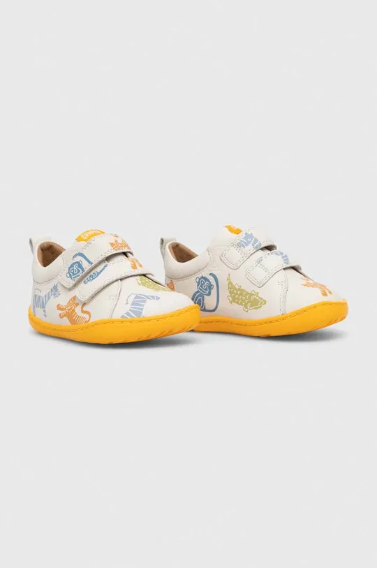 Παιδικά δερμάτινα αθλητικά παπούτσια Camper κίτρινο