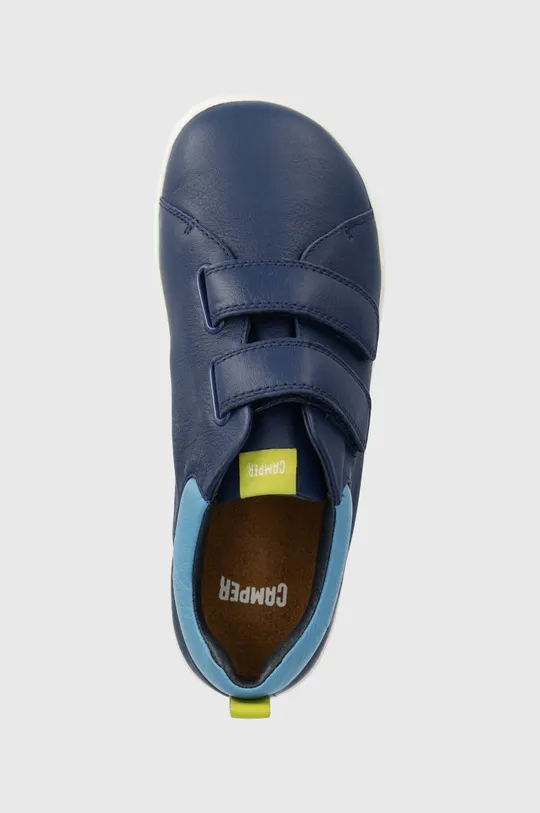 μπλε Δερμάτινα παιδικά κλειστά παπούτσια Camper