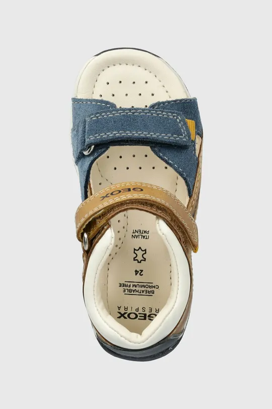 béžová Detské kožené sandále Geox
