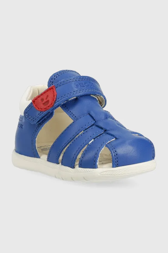 Detské kožené sandále Geox modrá