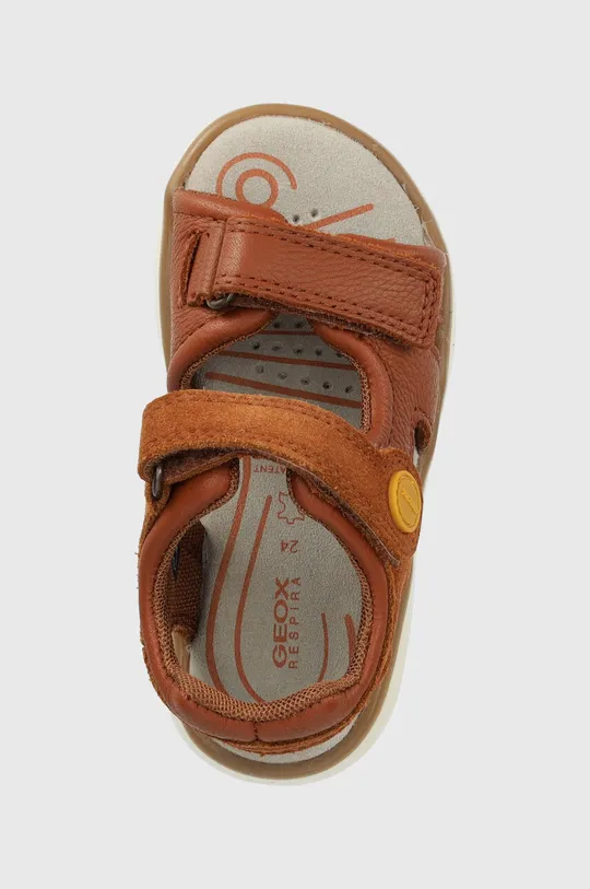 brązowy Geox sandały skórzane dziecięce