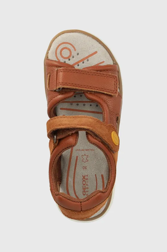 коричневий Дитячі шкіряні сандалі Geox