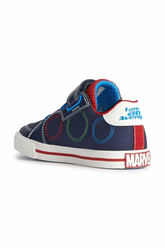 Geox sneakersy dziecięce x Marvel  Cholewka: Materiał syntetyczny, Materiał tekstylny Wnętrze: Materiał tekstylny, Skóra naturalna Podeszwa: Materiał syntetyczny