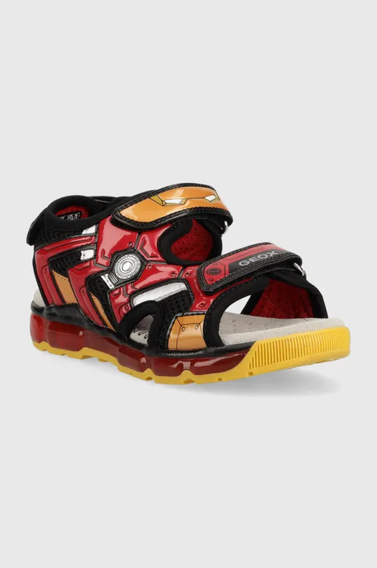 Detské sandále Geox x Marvel červená